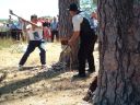 Corta con hacho (pareja)