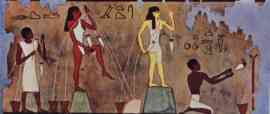 el hilado en el antiguo Egipto